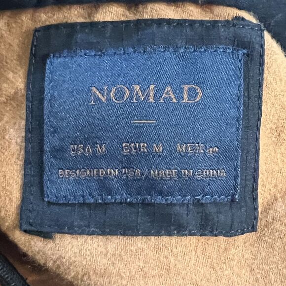 Nomad Shirt Mens Medium Timber Brown Black Hooded Flannel Ripstop Pockets New - Picture 3 of 10